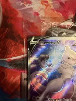 SEALED Mewtwo V SWSH229 Pokemon GO ETB Full Art Holo Black Star Promo NM - Image 2