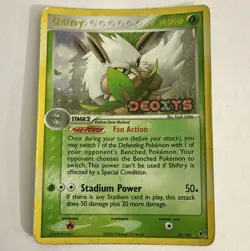 Pokemon TCG Shiftry 25/107 EX Deoxys Reverse Holo Rare 2005 DMG/HP - Image 1