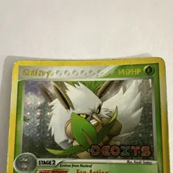 Pokemon TCG Shiftry 25/107 EX Deoxys Reverse Holo Rare 2005 DMG/HP - Image 3