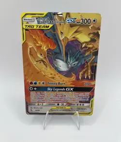 Pokemon TCG Moltres & Zapdos & Articuno GX 44/68 Hidden Fates TAG TEAM Holo - Image 1