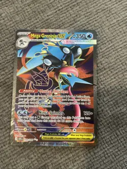Pokemon TCG 100/086 Mega Greninja EX Ultra Rare Holo Newly Pulled Chaos Rising - Image 1