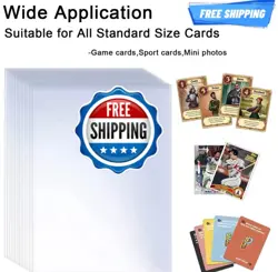 100pc Transparent Trading Card Cover Clear Protector Sleeve Holder- FAST US SHIP - Image 4