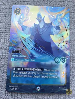 Disney Lorcana Hades Infernal Schemer Enchanted 237/204 Fabled - Image 1