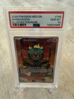 Pokemon TCG Marshadow 146/132 Mega Evolution Illustration Rare PSA 10 - Image 1