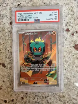 Pokemon TCG Marshadow Mega Evolution Illustration Rare 146/132 - PSA 10 - Image 1