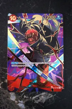 One Piece Shanks SP Parallel OP06-007 PRB-02 THE BEST Vol.2 ENG - Card Mint - Image 1
