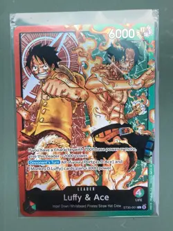 One Piece Card Game Luffy & Ace Leader ST30-001 - English - Image 1