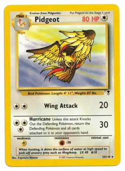 Pokemon Card: Pidgeot 33/110 Legendary Collection Rare! EX - Image 1