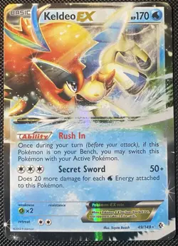 Keldeo EX 49/149 Boundaries Crossed Holo - Pokemon Card - Image 1
