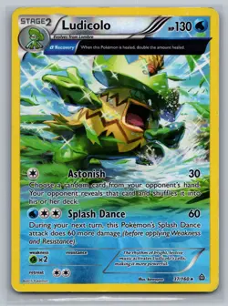 Ludicolo (Alpha) XY - Primal Clash #37/160 Rare,Reverse Holo Pokemon Card - Image 1