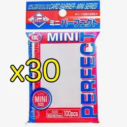 KMC Card Barrier MINI PERFECT 100pcs x 30 Mini size Card sleeves 60x87mm F/S - Image 1