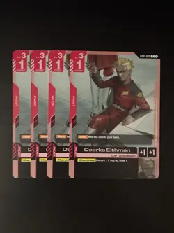 Dearka Elthman x4 GD01-095 Newtype Rising Gundam Card Game - Image 1