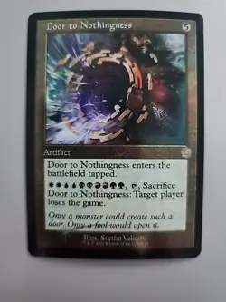 MTG Door to Nothingness The Brothers' War: Retro Frame Artifacts Foil Rare - Image 1