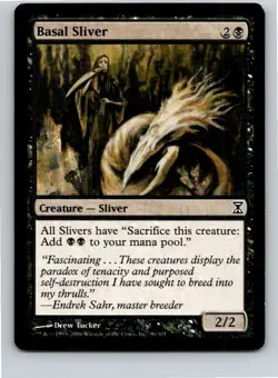 Magic the Gathering Basal Sliver Time Spiral MTG Free Shipping! - Image 1