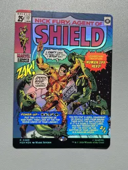 Nick Fury, Agent of SHIELD Borderless Foil Marvel Super Heroes, Pack To Sleeve - Image 1