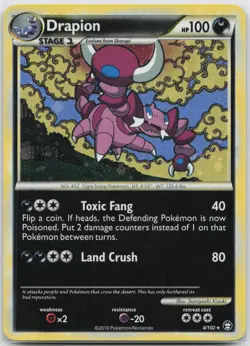Drapion Holo Rare Triumphant 4/102 Pokemon TCG - Image 1