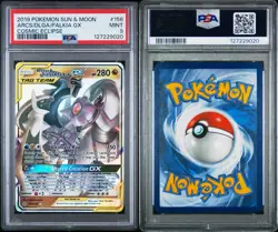 2019 POKEMON SUN & MOON COSMIC ECLIPSEARCEUS & DIALGA & PALKIA GX 156 - Image 3