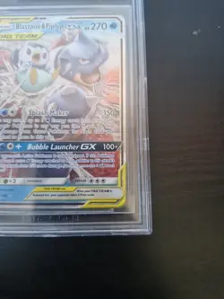 Blastoise & Piplup GX #38 Cosmic Eclipse becketts 7.5 graded Pokemon Card - Image 5