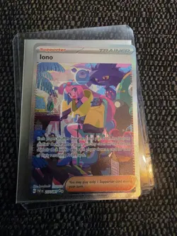 Pokemon TCG Iono Holo Card Paldean Fates Special Illustration Rare Card 237/091 - Image 2