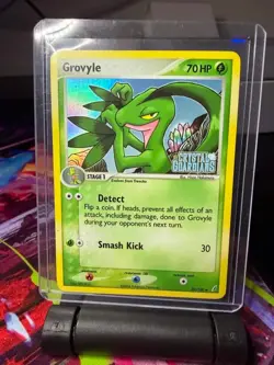 Pokemon TCG Grovyle Uncommon Reverse Holo Crystal Guardians Stamped 32/100 - Image 1