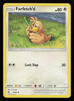 Farfetch'd 45/68 Pokemon Hidden Fates Uncommon Near Mint - Image 1