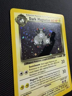 Pokemon Dark Magneton (11) Unlimited Holo Rare Team Rocket 11/82 LP VINTAGE - Image 3