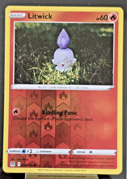 Litwick 24/196 Lost Origin Reverse Holo Common 024/196 Pokemon TCG - Image 1