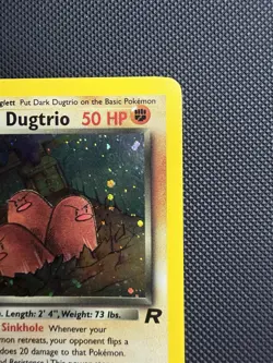 Pokemon Dark Dugtrio 6/82 Holo Rare WOTC Team Rocket Unlimited - LP+ - Image 5