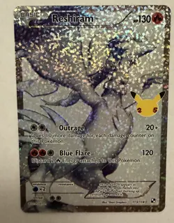 Reshiram 113/114 Celebrations: Classic Collection Holo Pokemon TCG - Image 1