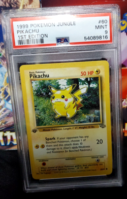 1999 Pokemon Jungle Pikachu 1ST Edition #60 PSA 9 Mint - Image 1