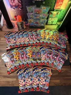 Pokemon TCG Mega Evolution Chaos Rising 29 Sleeved Booster Packs Sealed Lot - Image 4