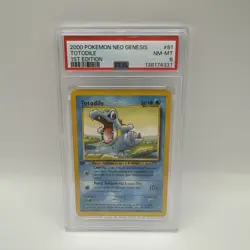 2000 POKEMON NEO GENESIS 1ST ED #81 TOTODILE PSA 8 - Image 1