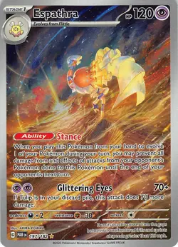 Espathra 197/182 Illustration Rare Paradox Rift Pokemon Near Mint - Image 1