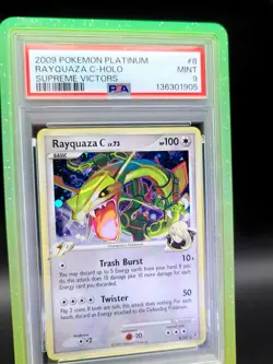 2009 POKEMON PLATINUM SUPREME VICTORS #8 RAYQUAZA C-HOLO PSA 9 - Image 2
