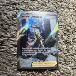 Pokemon TCG Cynthia's Ambition Ultra Rare Full Art Holo Crown Zenith GG60/GG70 - Image 1