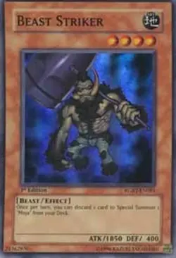 Beast Striker-Super Rare - 1st Edition - RGBT-EN085 - Raging Battle - NM - Image 1
