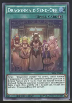 Dragonmaid Send-Off CHIM-ENSE3 Super Rare Chaos Impact Yu-Gi-Oh Near Mint - Image 1