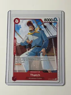 Thatch OP16-005 Release Event Stamp The Time Of Battle One Piece - Image 1