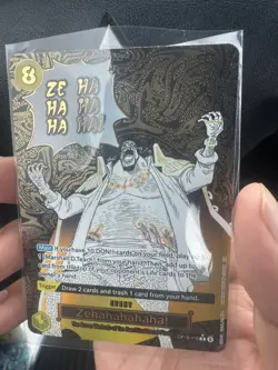 ZEHAHAHAHA! ALT ART MANGA EVENT OP16-116 One Piece The Time of Battle English NM - Image 3