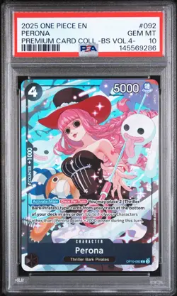 PSA 10 2025 ONE PIECE PREMIUM CARD COLLECTION BEST SELECTION VOL.4 092 PERONA - Image 1