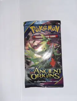 2015 Pokemon Ancient Origins Factory Sealed Booster Pack Tyranitar UNWEIGHED - Image 2