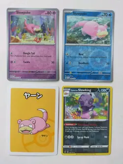 Slowpoke Slowbro Slowking Pokemon Card Bundle Reverse Holos + Pokemon Centre Lot - Image 4