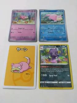 Slowpoke Slowbro Slowking Pokemon Card Bundle Reverse Holos + Pokemon Centre Lot - Image 5