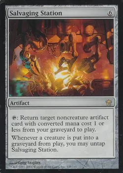 Salvaging Station - Medium Play MTG Fifth Dawn - Image 1