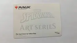 The Soul Stone Art Card NM Gold-Stamped Signature Art Series Marvel's Spider-Man - Image 2