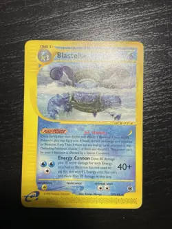 Blastoise 37/165 Expedition Base Set Non Holo Rare HP Pokemon Card - Image 2