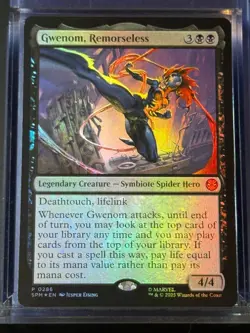 Gwenom, Remorseless SPM 286 Magic MTG Mythic FOIL NM - Image 1