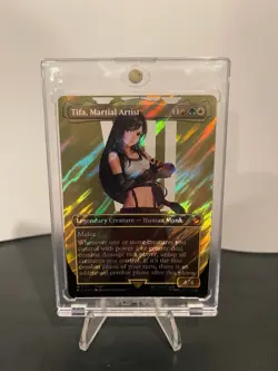 Magic the Gathering Tifa Martial Artist Borderless Surge Foil Final Fantasy - Image 1