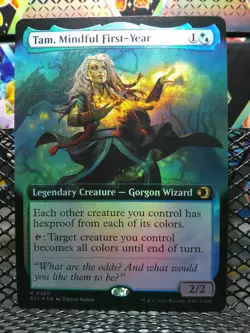 Tam, Mindful First-Year (Extended Art) Lorwyn Eclipsed Foil NM 380 - Image 1