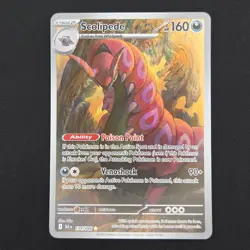 Pokemon TCG Card Scolipede 134/086 Black Bolt Illustration Rare *English* - NM - Image 1